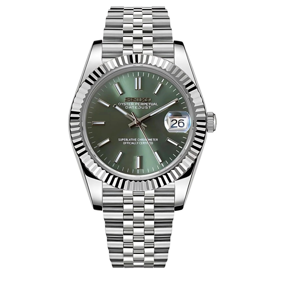 Seiko mod olive datejust